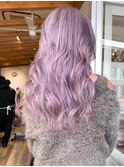 ダブルカラーピンクベージュベージュカラーケアブリーチレイヤー