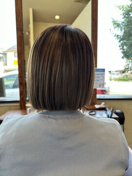 バルス(BLS) 可愛さNo.1ミニぱっつんボブ【髪質改善/デザインカラー】