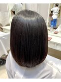 乾かすだけで綺麗にまとまる☆大人女性の縮毛矯正