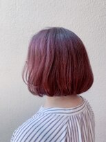 ユニックス UNIX 蕨店 【脱白髪染め】ピンクベージュ×大人かわいいボブ