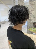波まきパーマ