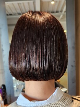 TJ天気予報 Part5 木曽川店 ミニボブ/ストレート/ブラウンカラー