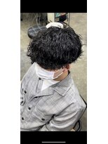 エルオム(EL.HOMME)&nbsp;波巻きパーマ　マッシュ