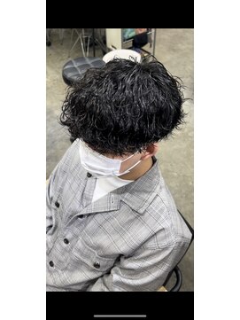 エルオム(EL.HOMME) 波巻きパーマ　マッシュ