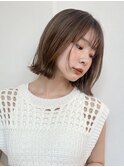 切りっぱなしボブ/美髪/ピンクブラウン[池袋駅]