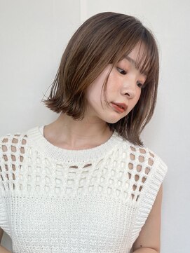 アンバー 池袋(amber) 切りっぱなしボブ/美髪/ピンクブラウン[池袋駅]