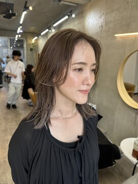 ソルトウォーター(SALT WATER) グレージュカラー　ハイライト