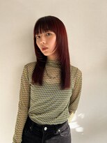ヘアサロン セロ(Hair Salon SERO)&nbsp;【セロ姫路】顔まわりレイヤー_レッドバイオレット