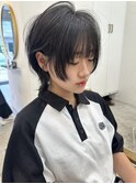大人可愛いショートウルフ姫カット