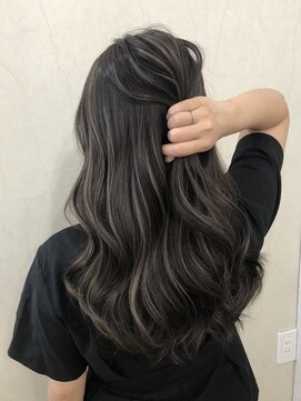 エトラ 渋谷店(etora) 小顔 ネビージュ グレージュハイライトカラー◎