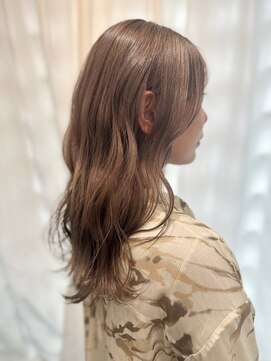 マム(mamu) 柔らかロングレイヤー/ベージュ