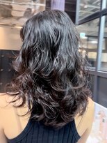 ミディアムロング美髪顔周りレイヤー_ba531832