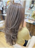 【佐々木 美香子】ハイライト 白髪染め レイヤーカット