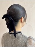 結婚式お呼ばれセット　シニヨン