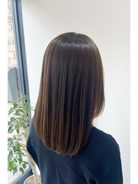 リープ(leap hair) オリーブカラー × ロングヘア