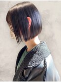 20代30代40代小顔ハンサムショートアッシュブルーブラック