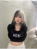 【hinana】ホワイトベージュルーツカラー