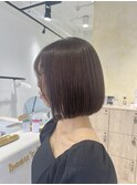 くびれヘア縮毛矯正アプリコットオレンジ夏ハイライト《用賀》