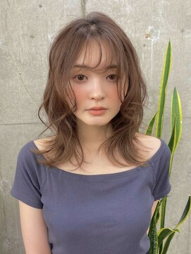 ガーデン 渋谷(GARDEN) ミディアム パーマ ニュアンス 顔周り 似合わせ