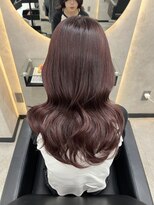 ルノン シェリー(LUNON cheliy)&nbsp;ハイライトカラーくびれヘアアプリコットオレンジ