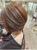 白髪ぼかしショートグラデーション