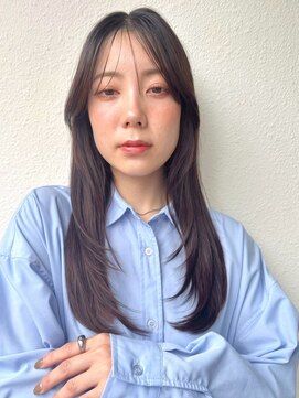 カバーヘア ブリス 戸田公園西口店(COVER HAIR bliss) 黒髪フェアリーレイヤー/ロングレイヤー小顔見せp戸田公園