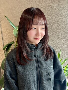 シアン 橋本南口店(SHIAN) レイヤー×ヴァイオレットピンクカラー