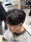 フェザーショート韓国マッシュフェザーパーマ韓国ヘア三鷹