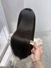 カット+透明感暗めカラー+縮毛矯正+BY KARTEフルコースTR￥23000