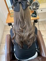 エール 生駒(aile Total Beauty Salon) ブリーチカラー×透明感カラーシアーグレージュ
