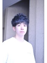 ブレイズ ザ サロン(BLAZE THE SALON)&nbsp;軽め質感爽やか黒髪束感パーママッシュ【BLAZE 大庭】