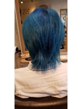 ヘアステージ ラプリュム(HAIR STAGE Ra Plume) 【Ra Plume】高彩色アクアブルージュカラー
