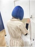@kamiishi_freera まとまる青髪ボブ