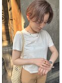 カジュアルさもあるハンサムショートボブ