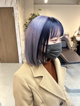 マセナ(Masena) ネイビーカチューシャ×パールラベンダー