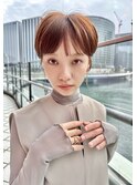 大人可愛い20代30代40代黒髪マッシュショート