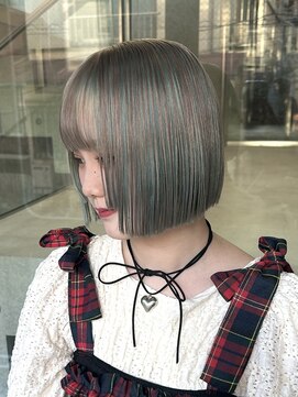 ヲタク(wotaku.) アンブレラカラーデザインカラーハイトーンダブルカラーブリーチ