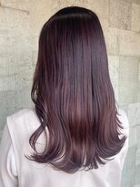 ミルヘアデザイン(mil hair design)&nbsp;ダブルカラーピンクベージュカラー裾カラーエンドカラーレイヤー