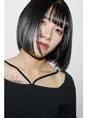 姫カットボブ ブルーブラック
