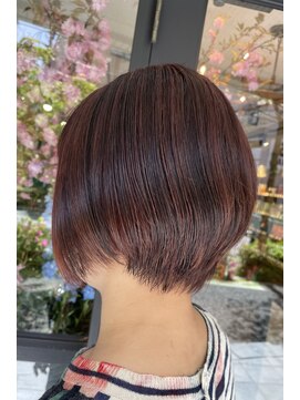 アイフィール アヴェダ 瑞江店(i feel AVEDA) 【浅井】ショートボブ×ピンクハイライト