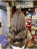 透明感グレージュ ハイトーンカラー ブリーチ
