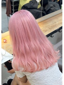 ベレーザシェルト(Beleza scelto) 9788ミルクティーピンクハイトーンカラー韓国艶髪レイヤーカット