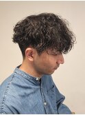 刈り上げショートマッシュ波巻きツイストスパイラルパーマ