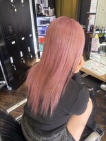 ガルボ ヘアー(garbo hair) ハイトーン 10代 20代 ブリーチ ペールピンク ダブルカラー