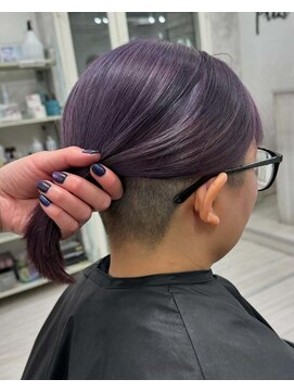 プライズ 表参道原宿店(prize) ツーブロックボブラベンダーカラー