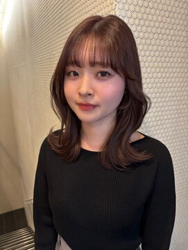 ソワンドゥブレスココ 京都店(soin de brace coco.) ラベンダーブラウン×くびれロブカット