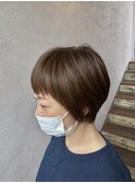 脱白髪染め大人ハイライト