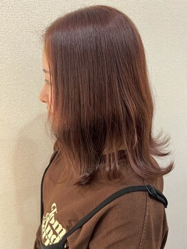 美容室 フォーリア Foglia ピンクブラウン