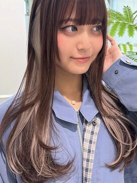 ミーム 原宿 表参道(meme) ”韓国風インナーカラー×レイヤーカット