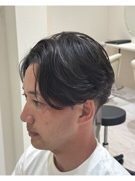 バース 梅田中崎町店(BIRTH) 40代ヘア曲がる縮毛矯正ニュアンスパーマセンターパート